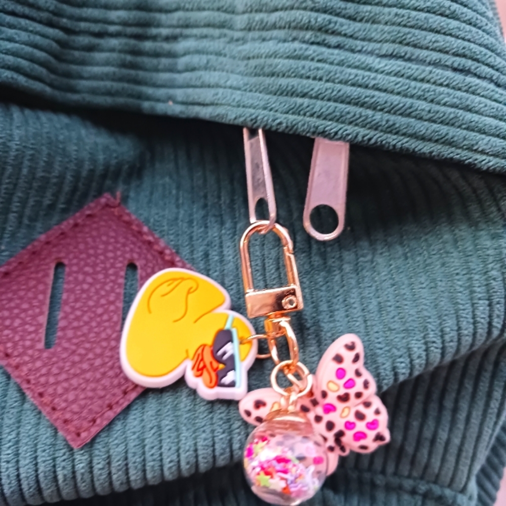 DUCK ZIPPER PULL/BAG CHARM NEW
